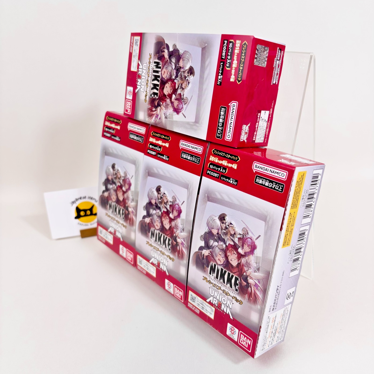 BANDAI Union Arena NIKKE PC02BT Precious Booster Box 4 Box Set JP