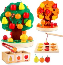 Montessori Toys for 3 4 5 6 Year Old - Wooden Sensory Toy Toddlers -...