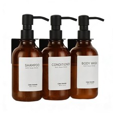 3 Chamber Shampoo Conditioner Dispenser - Wall Mount Soap Dispenser Set, Refil