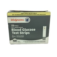 Walgreen's Metrix Blood Glucose Test Strips QTY 60 Exp05/2026 New FREE Shipping