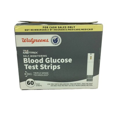 Walgreen's Metrix Blood Glucose Test Strips QTY=60 Exp05/2026+ New FREE Shipping