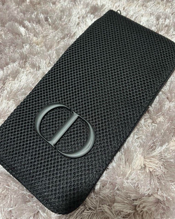 DIOR JAPAN Novelty Mesh pouch makeup brush case holder pen
