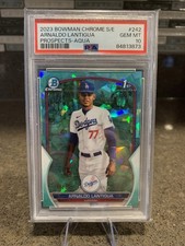 2023 Bowman Chrome Sapphire Edition Aqua /99 Arnaldo Lantigua PSA 10 GEM RC
