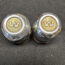 2 Set Western Wheel Center Rim Cap Hub Lug Cover Metal Push Through 3-38 Od Wc