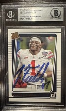 Justin Fields 2021 Panini Donruss Portrait Autograph Rookie Card #253