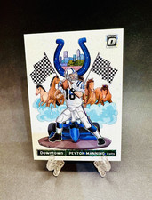 2021 Donruss Optic Peyton Manning 1/1 White Sparkle Downtown Indianapolis Colts