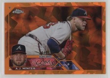2023 Topps Chrome Sapphire Edition Orange 24/25 AJ Minter #159 05ol