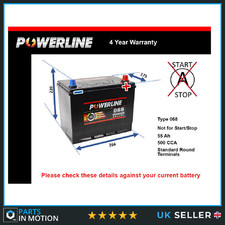 Battery fits NISSAN QASHQAI 300ZX 370Z PRIMASTAR SKYLINE MURANO 068 New