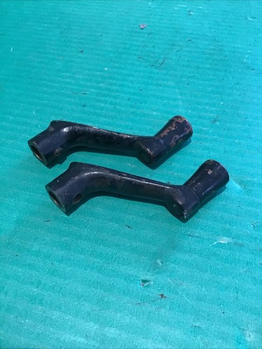 Lot of 2 Antique Vintage WINDOW CRANK HANDLE Solid Brass Casement Vintage