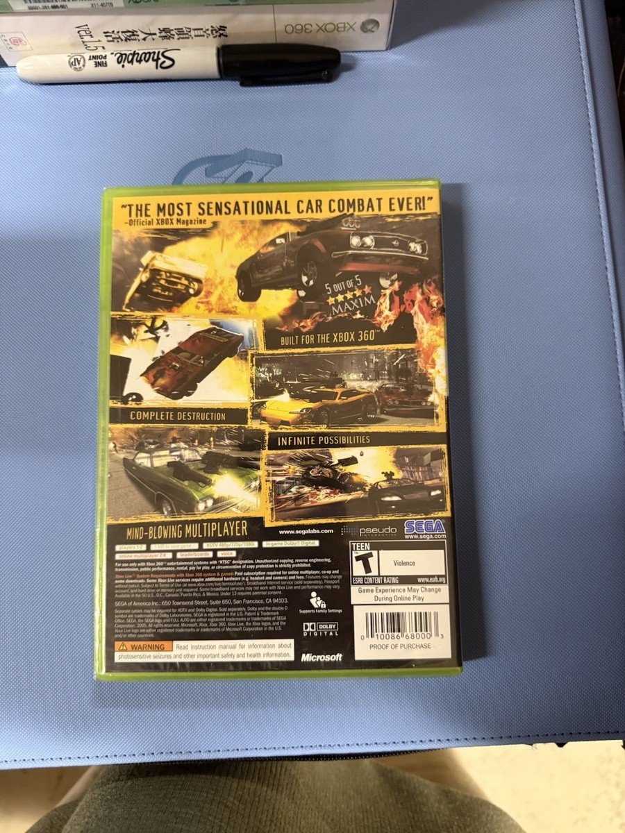 Full Auto (Microsoft Xbox 360, 2006) Brand New Sealed Authentic