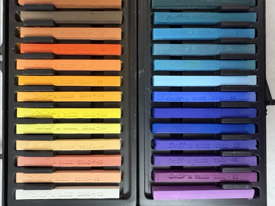 Conte Carres карандаши - 48 различных цветов - слегка б/у; см. фотографии - Изображение 3 из 4