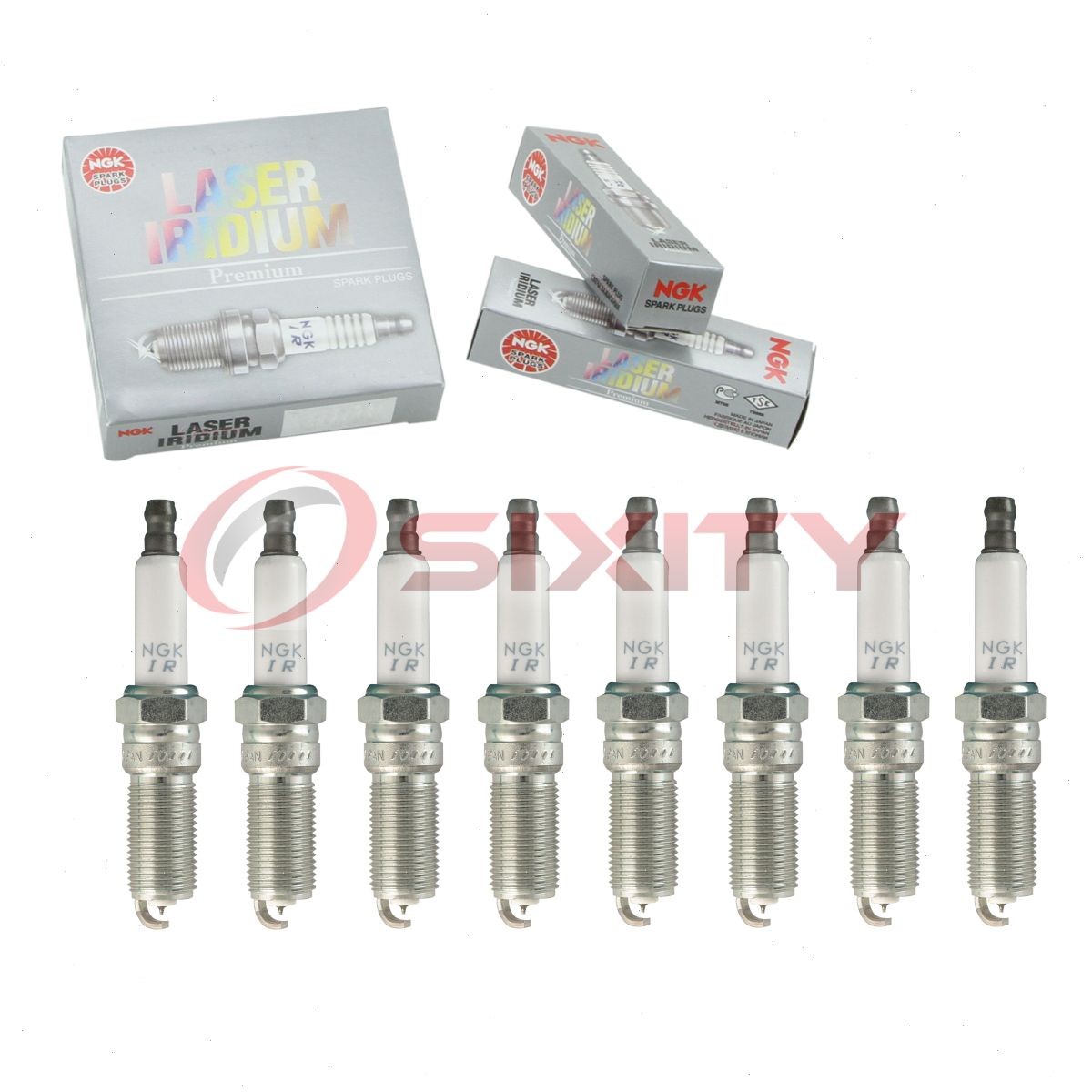 8 pc NGK Laser Iridium Spark Plugs for 2015-2020 GMC Yukon XL 5.3L 6.2L V8 ak