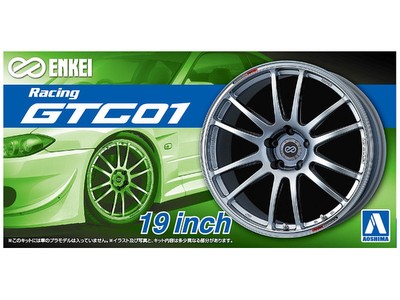 Aoshima Models 1/24 19inch Enkei Racing GTC01 Wheels and Tyres Set