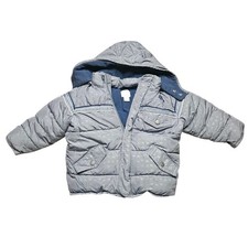 Old Navy 2T Gray Hooded Puffer Winter Coat Jacket