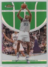 2005-06 Topps Finest Green Refractor 33/89 David West #66 e1e