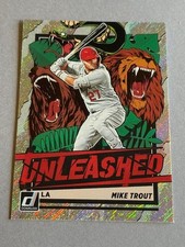 Mike Trout Unleashed Insert Sp 2021 Donruss Optic Holo Prizm Silver Angels HOF