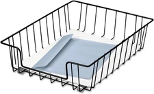 Workstation Letter Desk Tray Organizer, Wire, Black (60112)