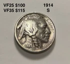 1914 S Buffalo Nickel VF