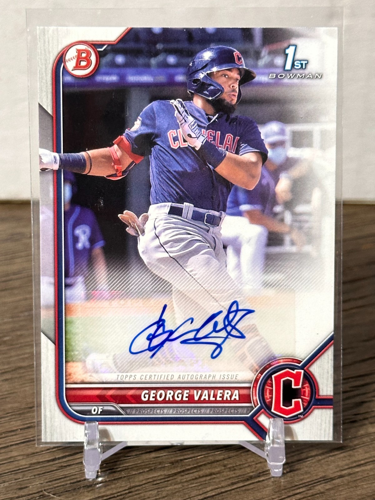 2022 Bowman GEORGE VALERA Guardians 1st Bowman Prospect Auto #PPA-GV