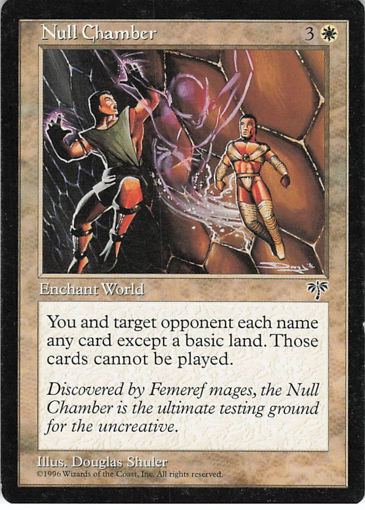 Null Chamber Rare Mirage Magic: The Gathering LP