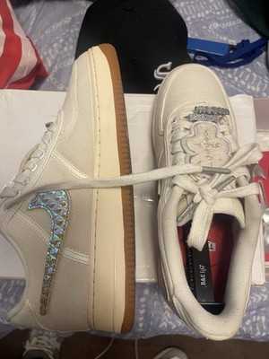 Nike Air Force 1 Low Travis Scott Sail - Size 9.5 - (Pre-Owned)