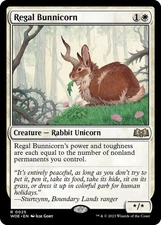 1x Regal Bunnicorn - Wilds of Eldraine - NM  -  MTG