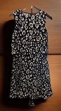Banana Republic Womens Leopard Print Dress Size 8 Open Back