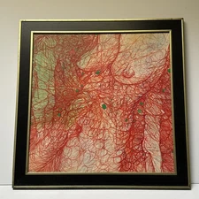 ALBERT RADOCZY PAINTING ABSTRACT EXPRESSIONISM MODERNISM Cubism Women 1971 Large