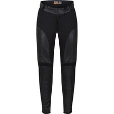 MotoGirl Fiona Ladies Motorbike Motorcycle Leather Trousers Black