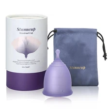 Soft Menstrual Cup - Medical Grade Silicone Reusable Period Cup - BPA Free Co...