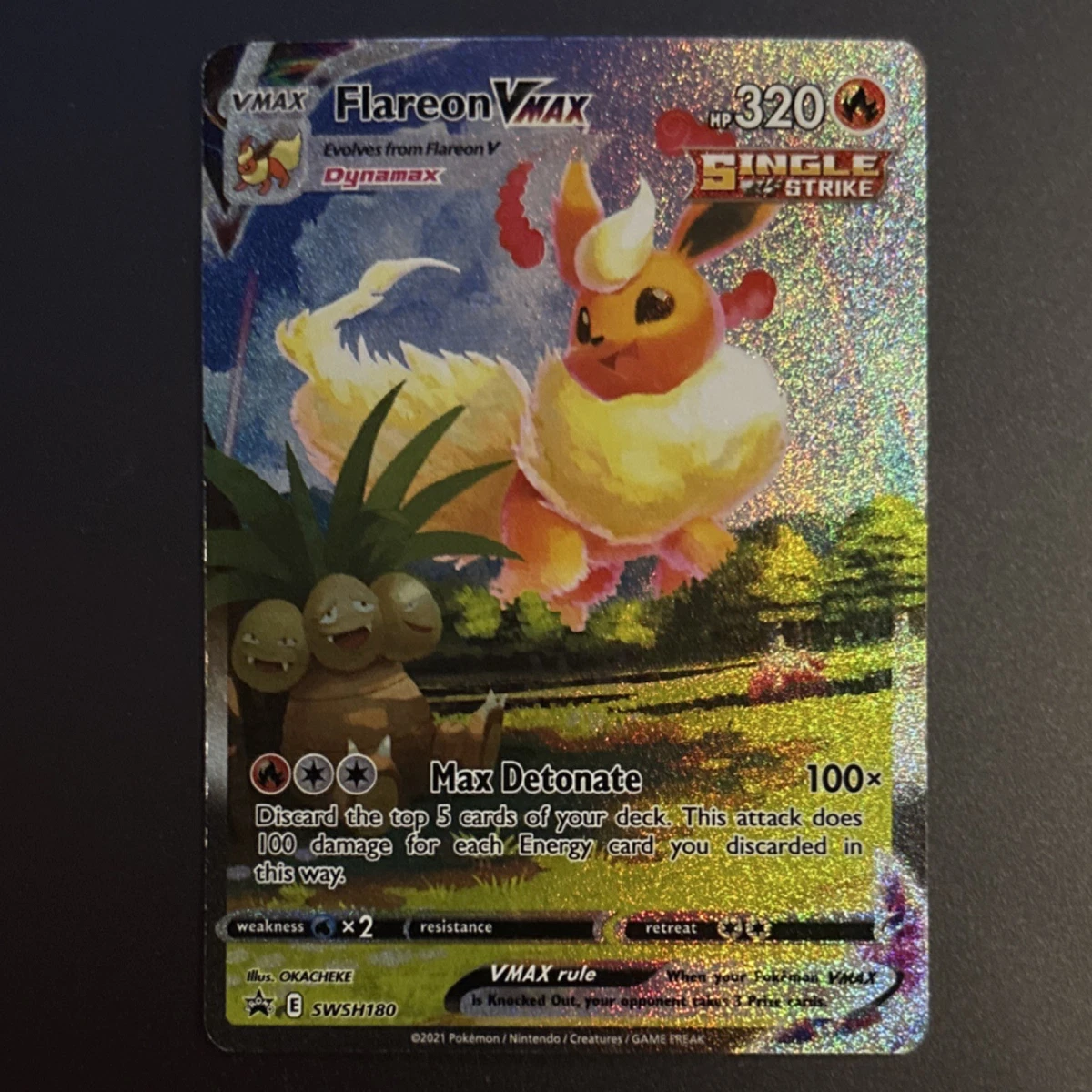 Flareon VMAX SWSH180 SWSH: Sword & Shield Promo Cards for sale | eBay