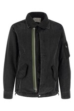 SACAI Nylon Insert Black Denim Jacket New  Authentic