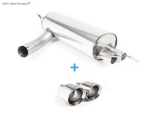 Milltek Edelstahl Sportauspuff BMW 1er F20 F21 120i 125i FL 2x80mm doppelwand