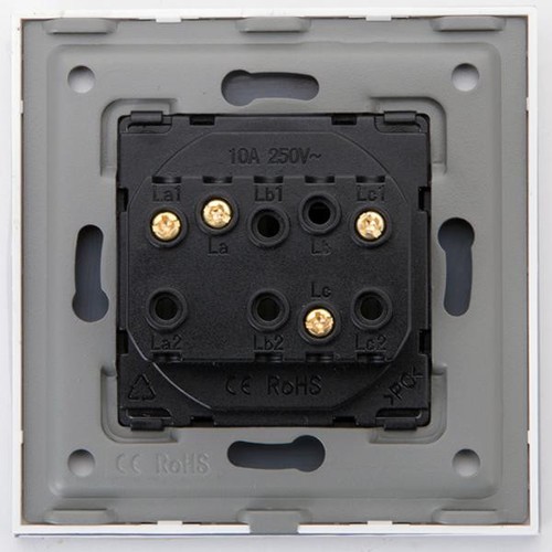Botón de vidrio interruptor de persiana / interruptor de persiana / botón de persiana dorado - Imagen 2 de 3