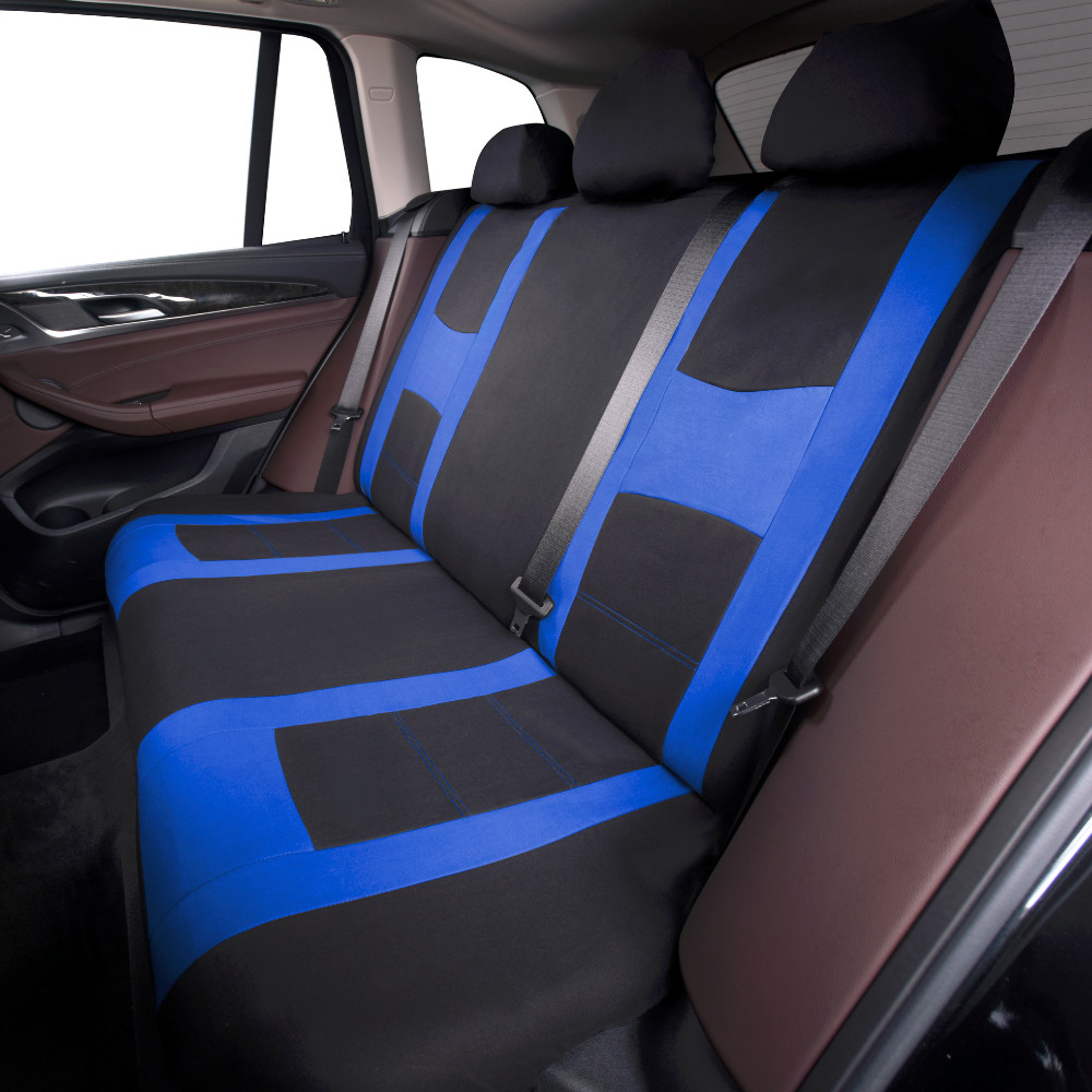 9PCS 5 Seats Car Seat Covers Front Rear Protector Cushion Pad Full Set Polyester