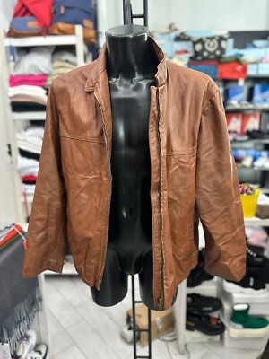 J E M Jacke aus Leder Man Tg50 Brown LLV920