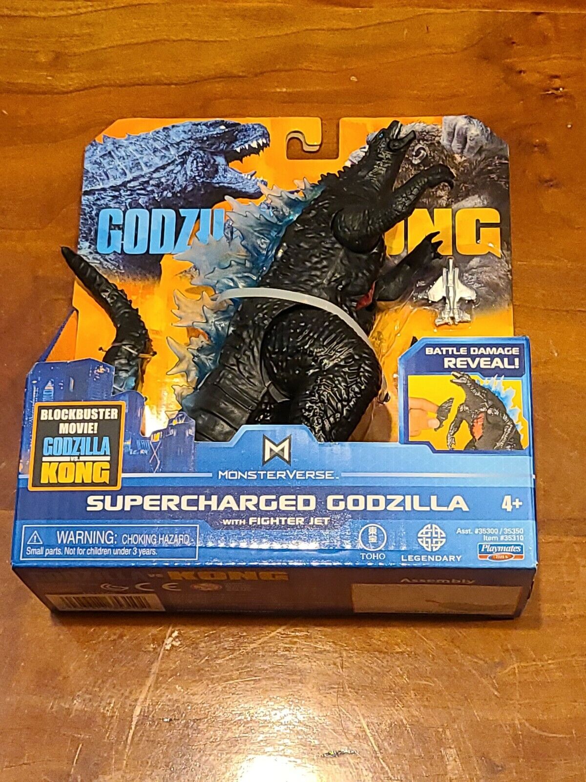 Playmates Monsterverse GODZILLA VS KONG Supercharged Godzilla 6" Action Figure