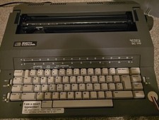 Smith Corona SC110 Spell-Right I Dictionary Electric Typewriter With Cover Gray thumbnail
