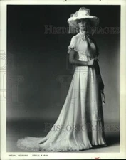 1978 Press Photo Edwardian-style wedding gown from Nordstrom - piw06160