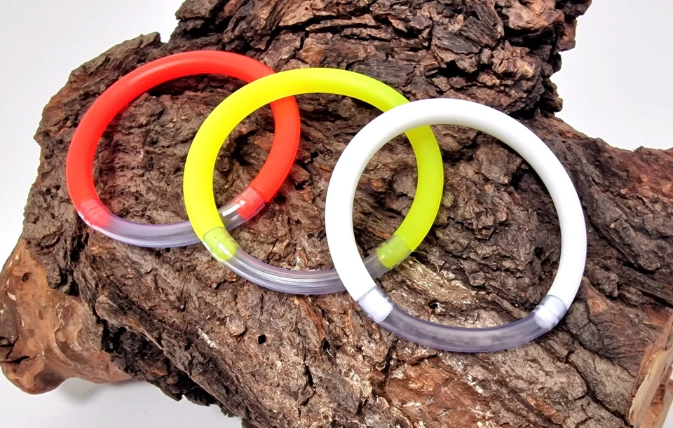 Delphin Bissanzeiger Ring Mix 3 Farben Set 80mm Bissanzeigerringe für Knicklicht