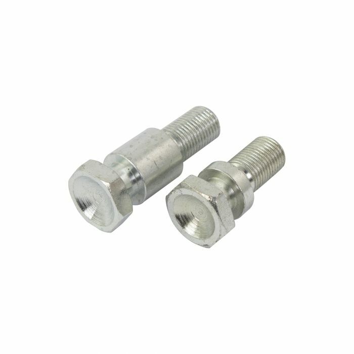 BIKE IT KAWASAKI TYPE PADDOCK STAND BOBBINS 12MM 1.25 PITCH IN SILVER