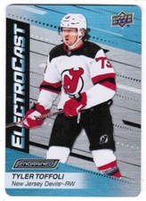 23/24 2023 UPPER DECK ENGRAINED TYLER TOFFOLI EC-49 ELECTROCAST NEW JERSEY DEVIL