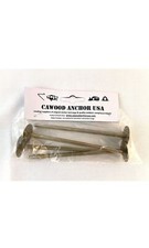 2PACK (8) Tent Anchor Stakes USA Made Military Grade 4 Per Pack Camping CAWOOD