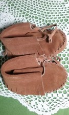Vintage Baby Suede Fringe Moccasins Size 12-18 Months