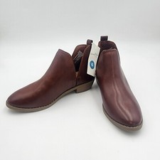 Womens Shoes Nora Dark Cognac Ankle Booties Cut Out Universal Thread Size 6