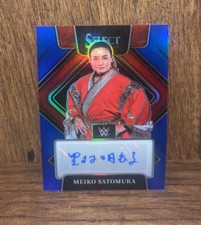 2022 Select WWE MEIKO SATOMURA Signatures Autograph Blue Prizm Auto NXT UK /49
