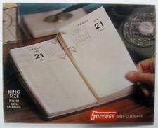 Success Desk Calendars 1967 Vari-Vue Lenticular 3-D Picture 11 by 14 Exc. Cond