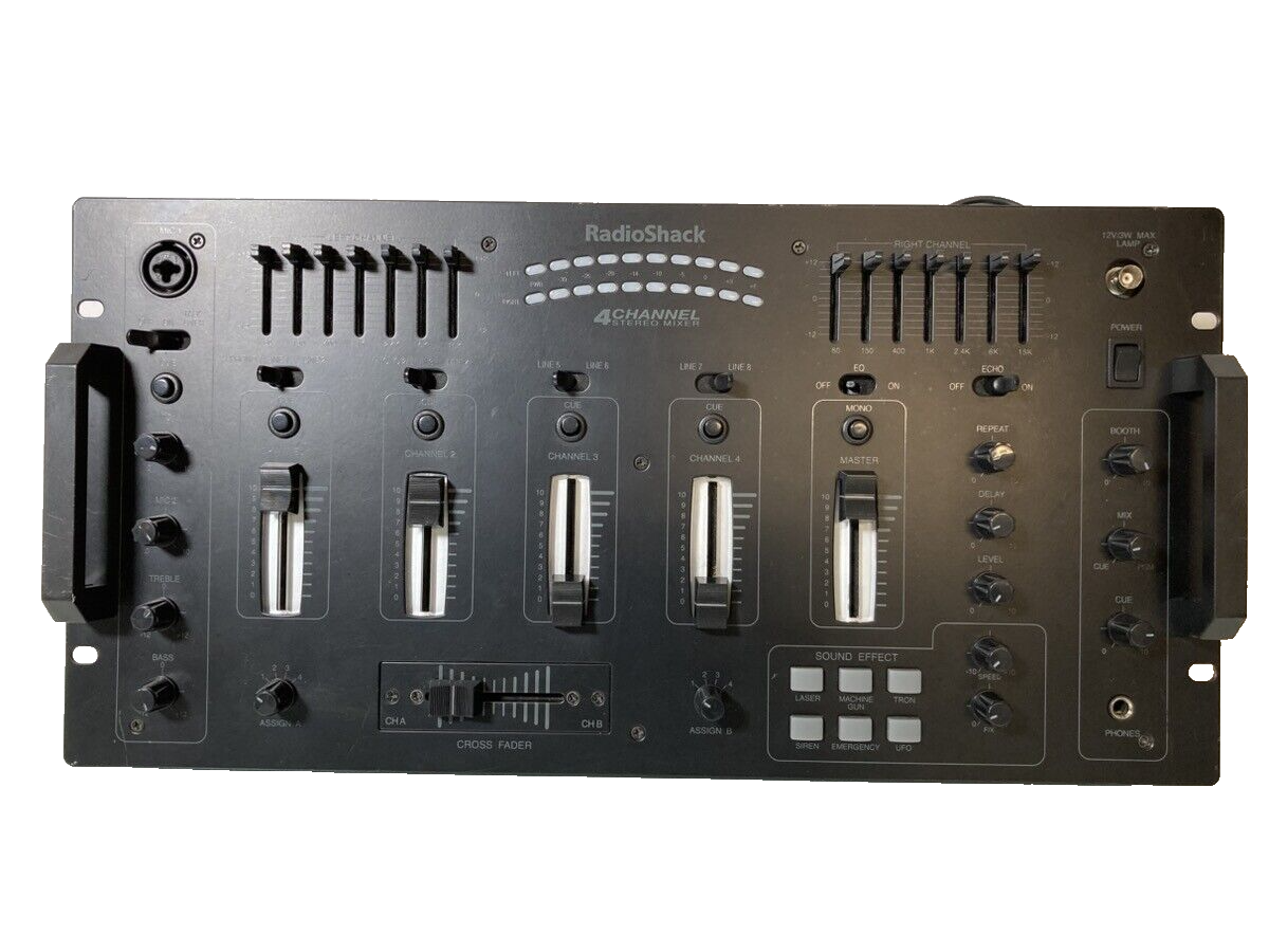 Radio Shack 4 Channel Stereo Mixer 32-118 with Sound Effects