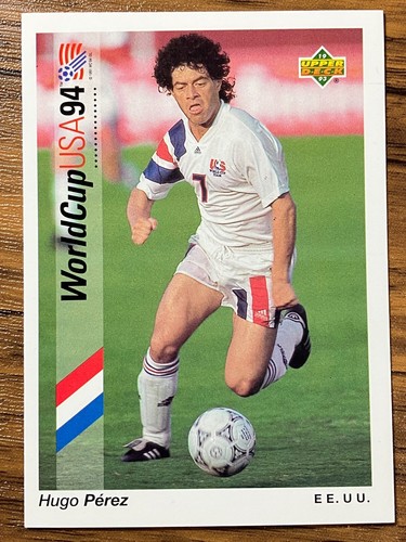 Upper Deck 1993 World Cup USA Soccer Card #144 Hugo Perez America - Picture 2 of 2