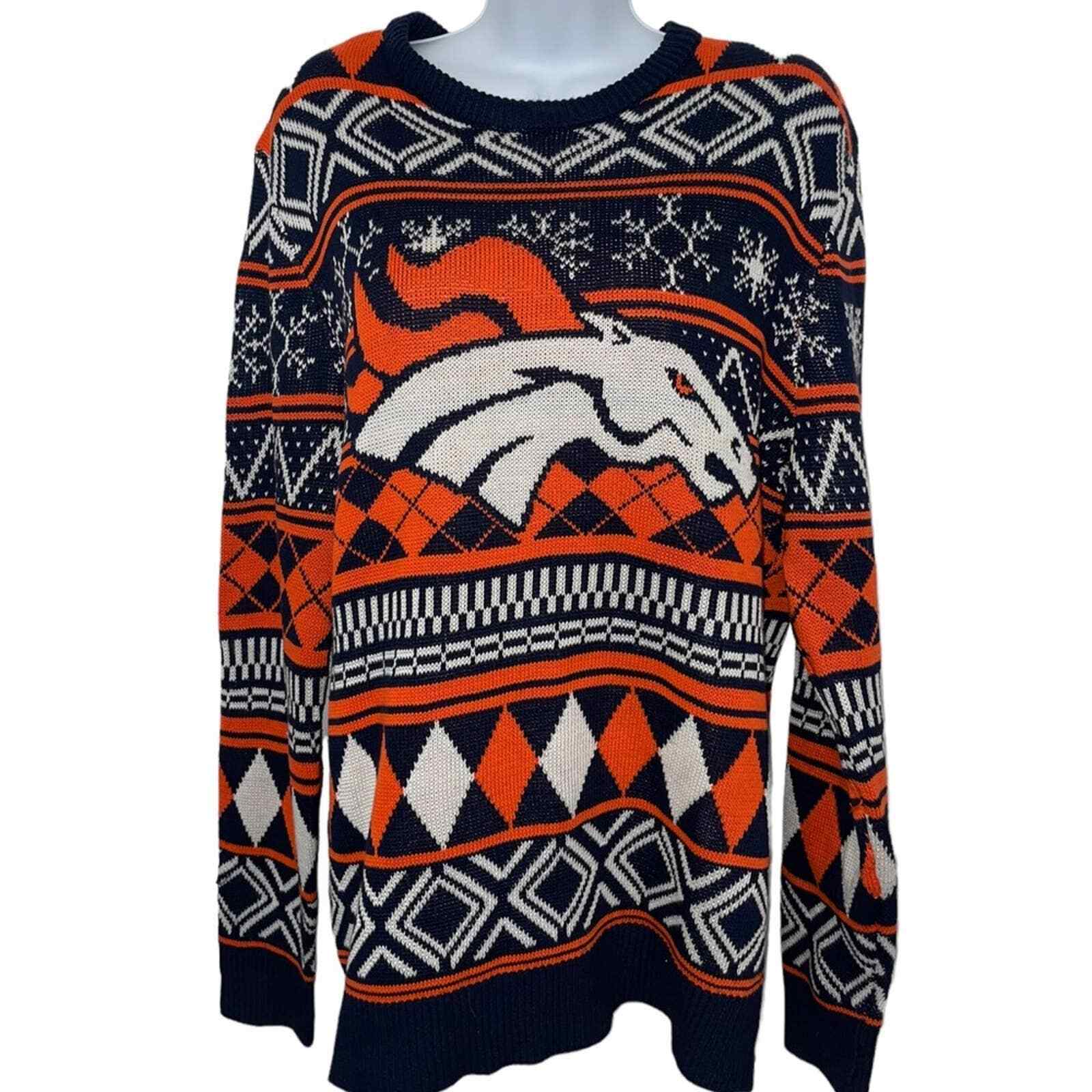 broncos holiday sweater